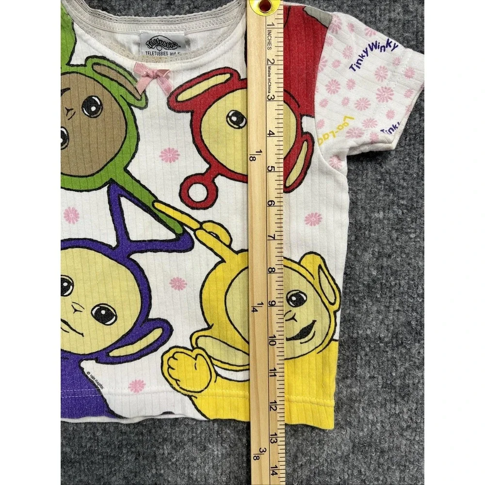 Vintage 1999 Teletubbies Ribbed Graphic T-Shirt - Kids Size 4 - Ragdoll / AME